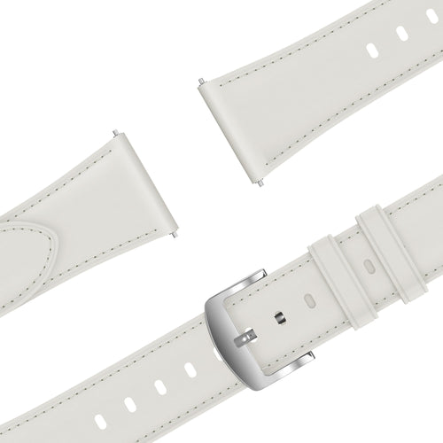 Bandz Huawei Watch GT 4 - 41mm Leather Strap 'Easy Fit' (White)