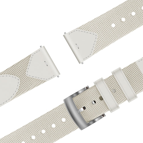 Bandz Huawei Watch GT 4 - 41mm Leather Hybrid Strap 'Easy Fit' (Starlight)