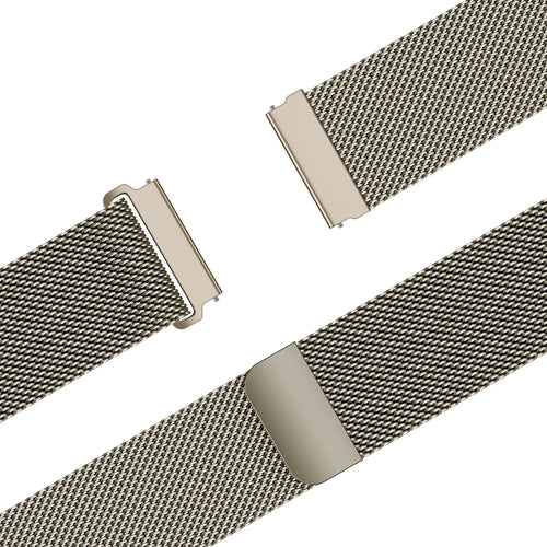 Bandz Huawei Watch GT 5 Pro - 42mm Milanese Strap 'Easy fit' (Starlight)