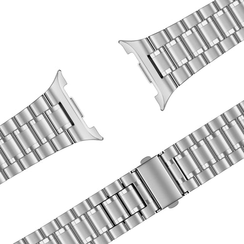 Bandz Samsung Galaxy Watch 8 - 44mm Steel Strap 'Deluxe' (Silver)