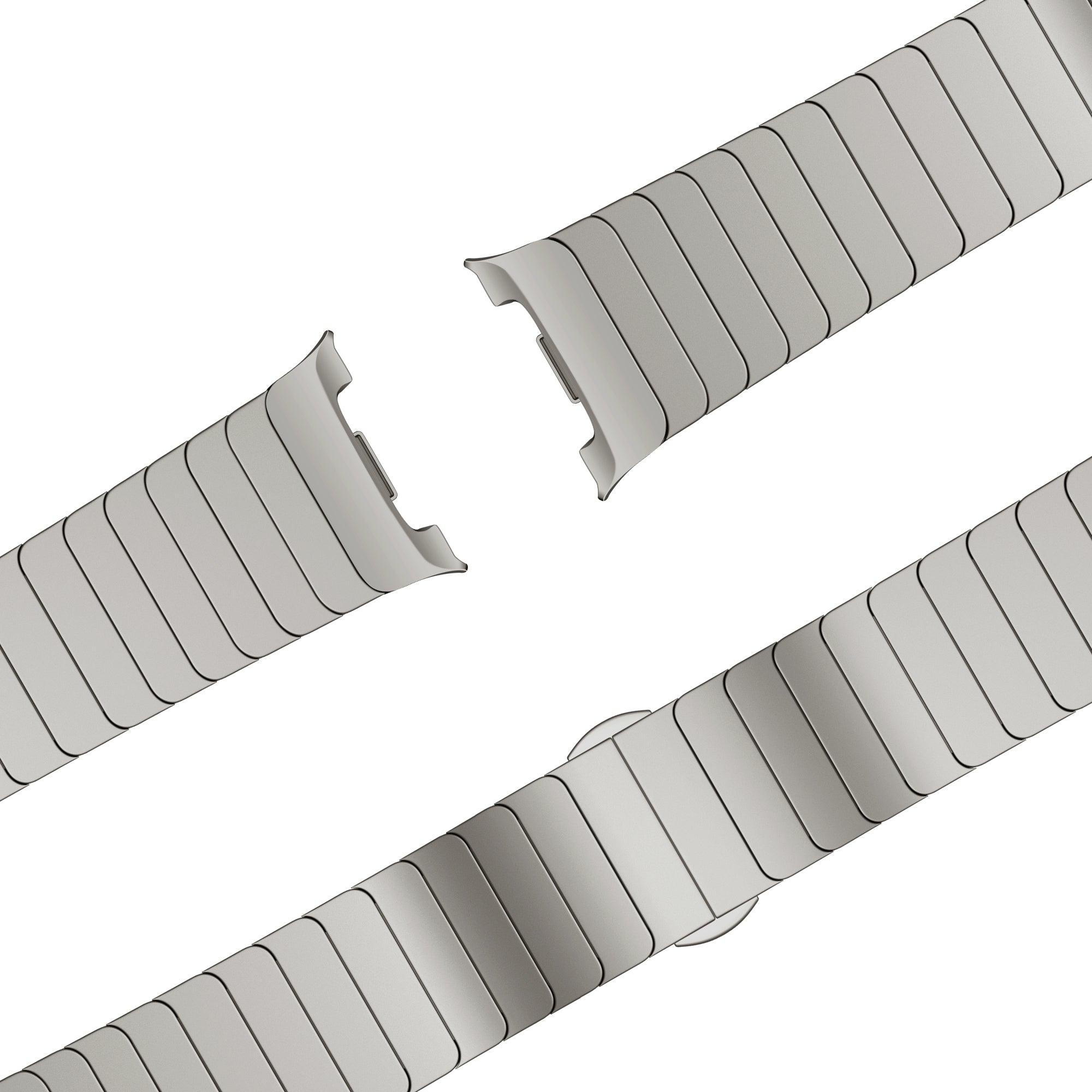 Bandz Samsung Galaxy Watch 9 - 40mm Steel Strap 'One Bead' (Titanium)