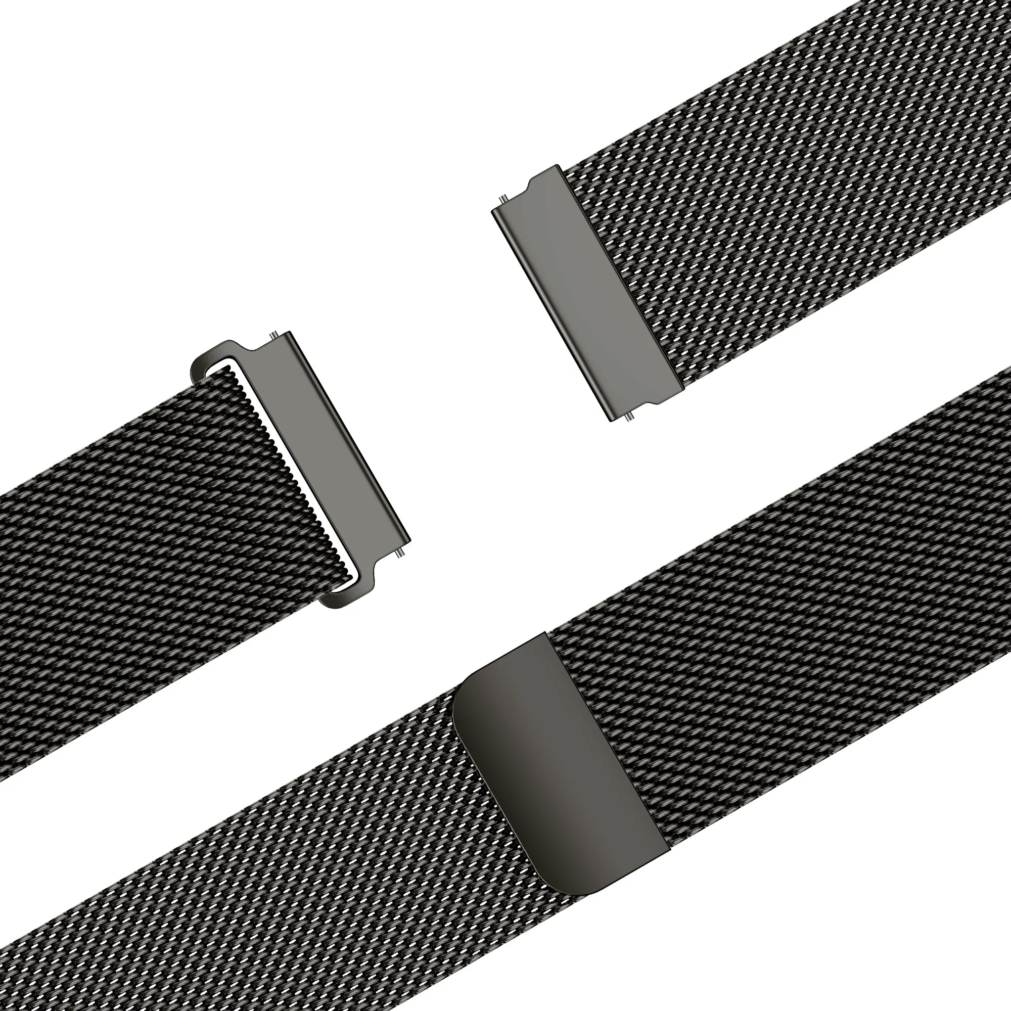 Bandz Huawei Watch GT 'One Push' Milanese Strap (Titanium Grey)