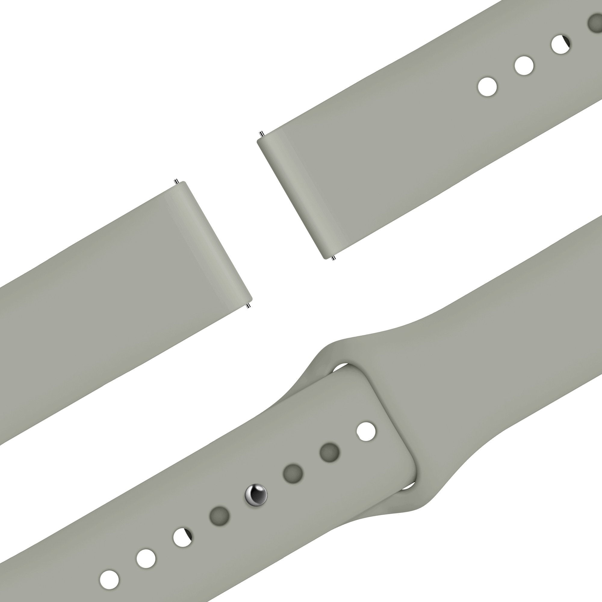 Bandz Withings ScanWatch Light Sport Strap 'Easy Fit' (Light Grey)