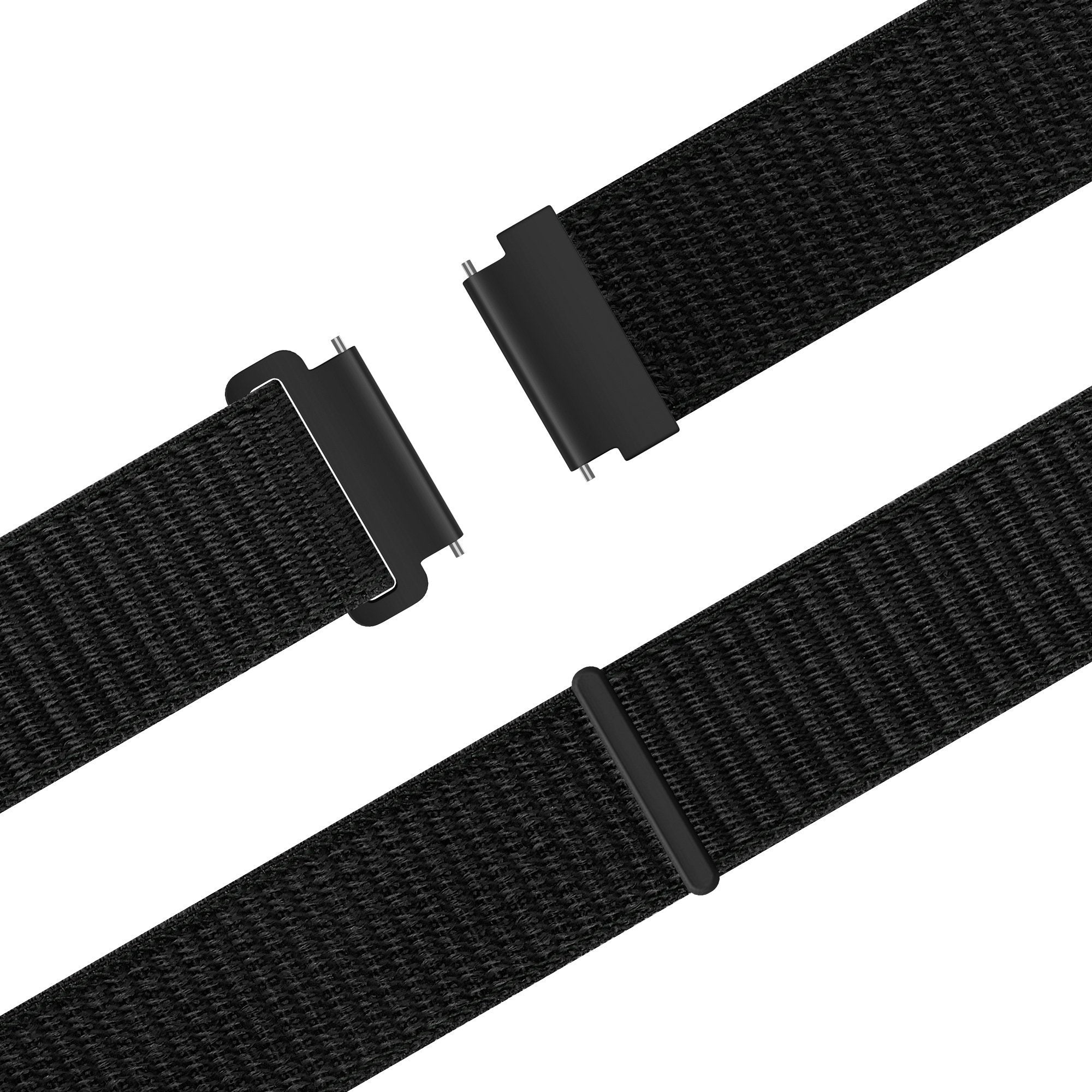 Bandz Samsung Galaxy Watch Active Nylon Strap 'Easy Fit' (Black)