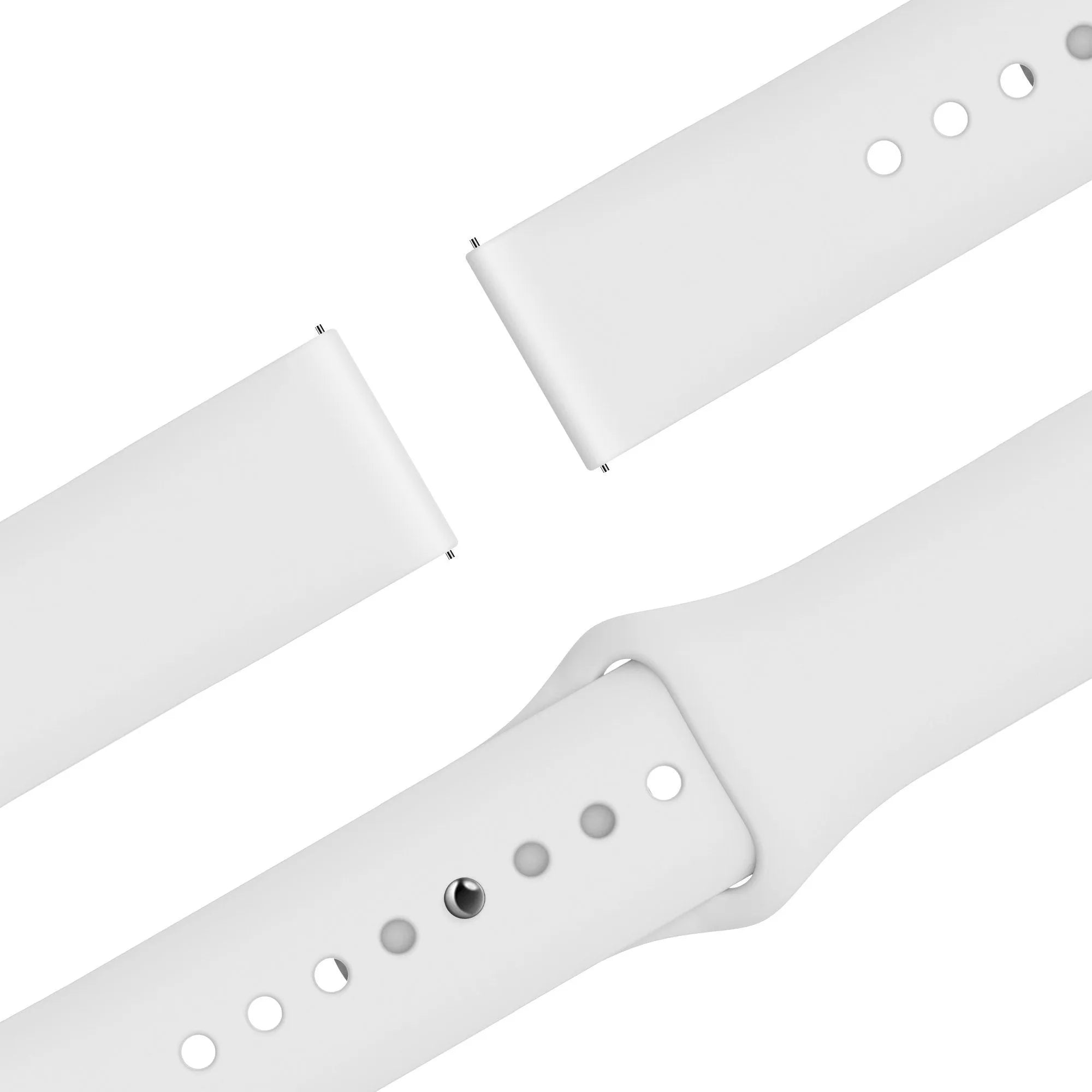 Bandz Actyve Smartwatch 20mm Sport Strap 'Easy Fit' (White)