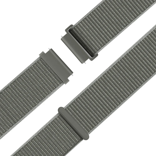 Bandz Garmin Forerunner 570 - 47mm Nylon Loop Strap (Grey-Green)