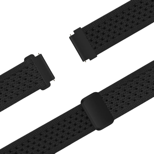Bandz Oppo Watch X2 Mini Vintage Nylon Strap (Black)