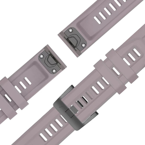 Bandz Garmin Fenix 8 - 43mm Silicone Strap 'Classic' (Lavender Grey)