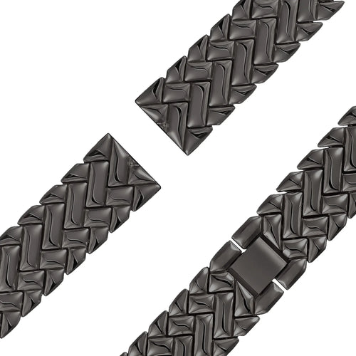 Bandz Oppo Watch X2 Mini Metal Strap 'V-Type' (Black)