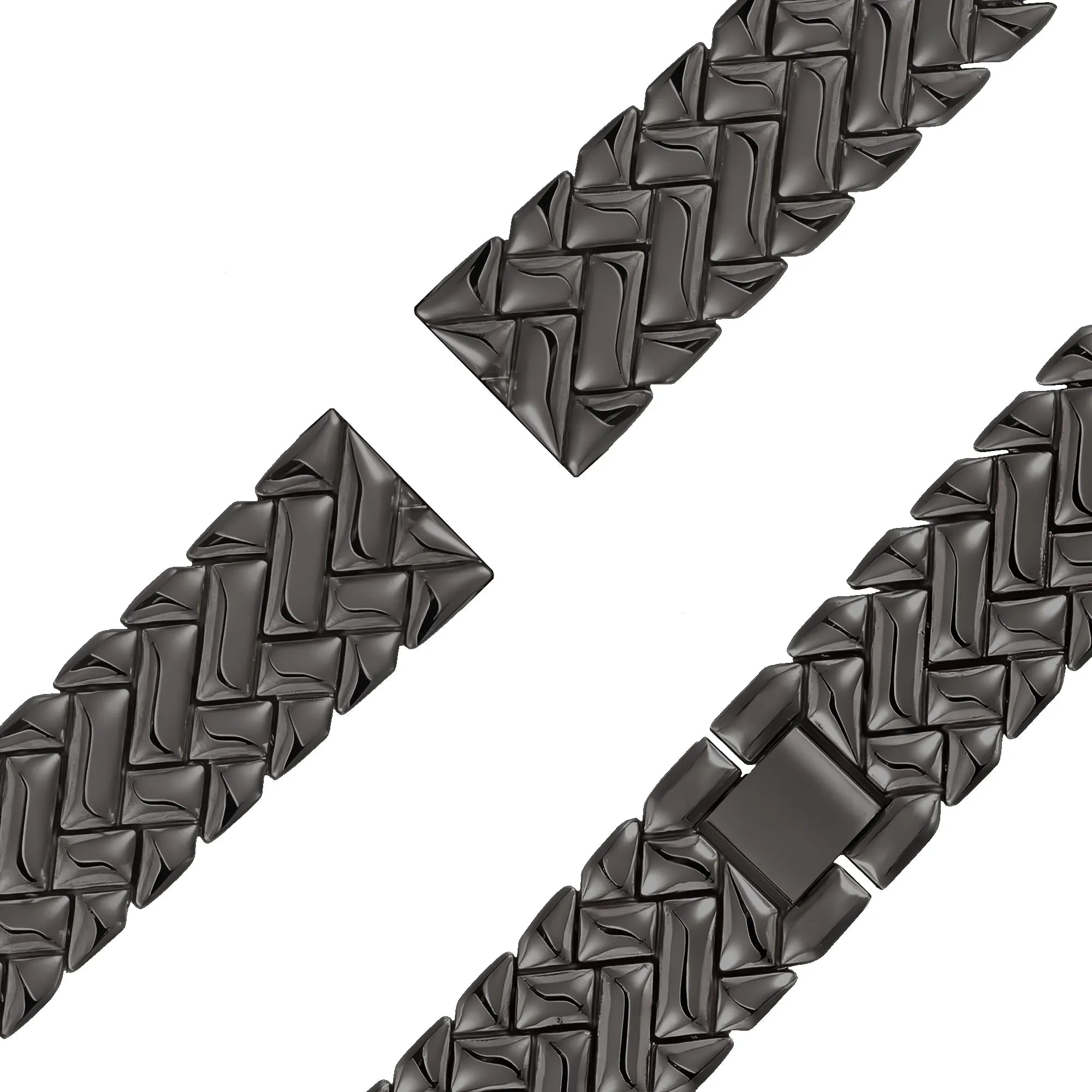 Bandz Fossil Gen 5e - 42mm Metal Strap 'V-Type' (Black)