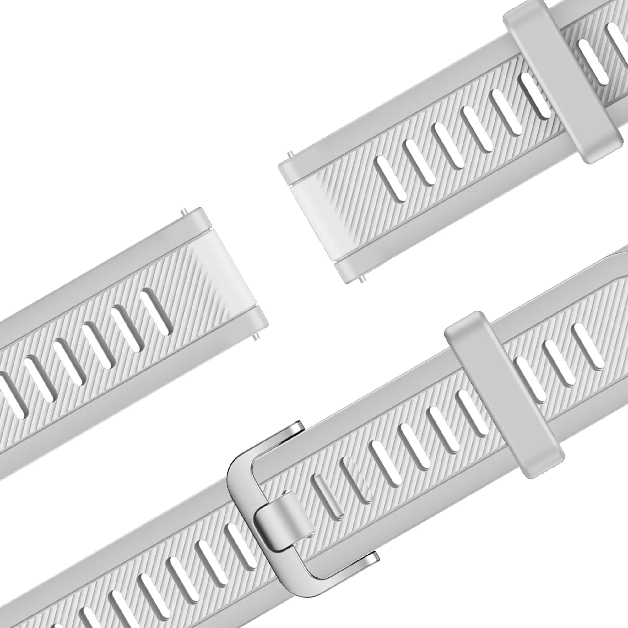 Bandz Garmin Forerunner 570 - 47mm Dual Buckled Sport Strap (Grey)