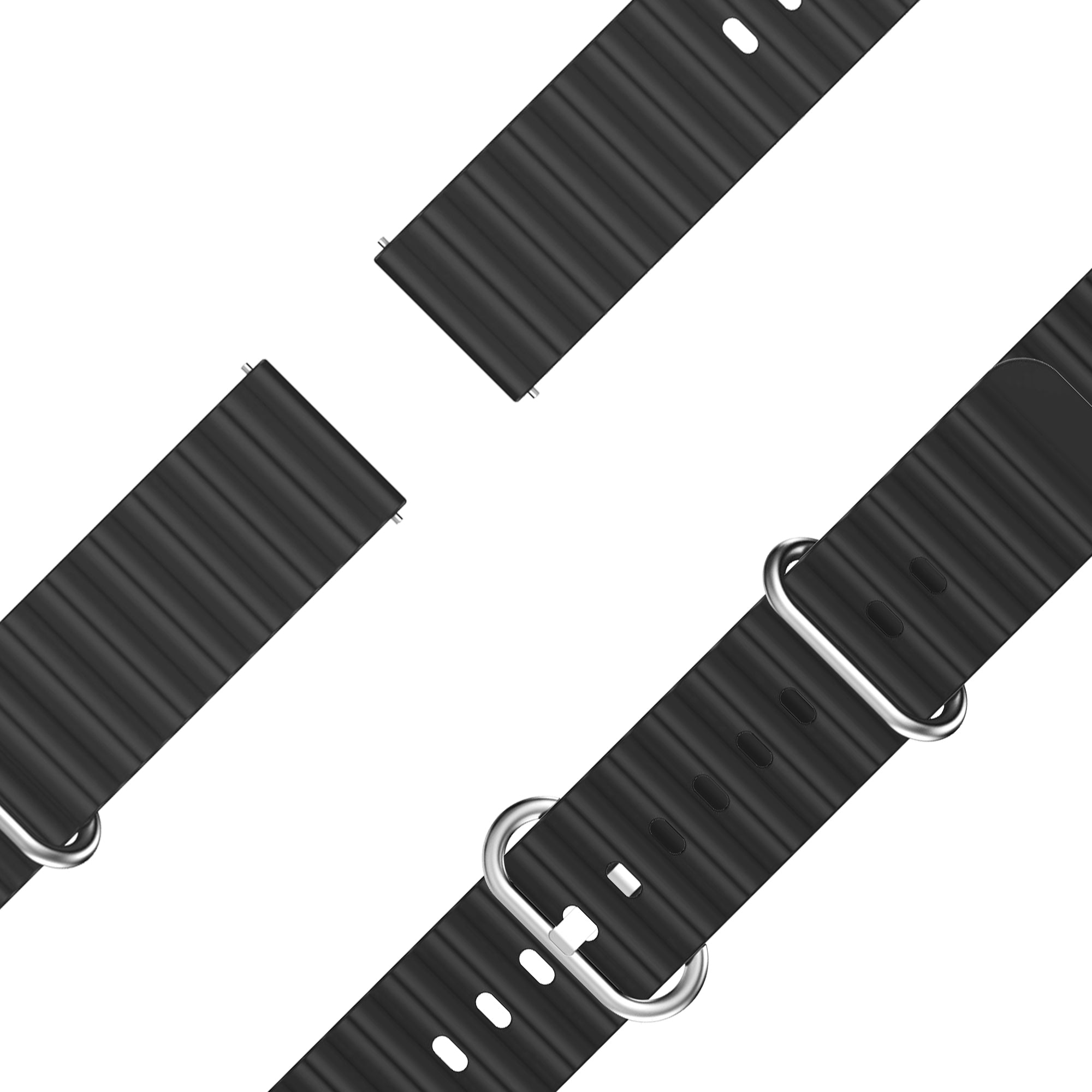Bandz Garmin Vivoactive 4 Ocean Strap 'Classic' (Black)