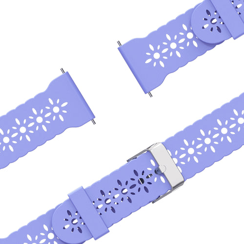 Bandz Garmin Vivoactive 5 Silicone Strap 'Lace' (Light Purple)