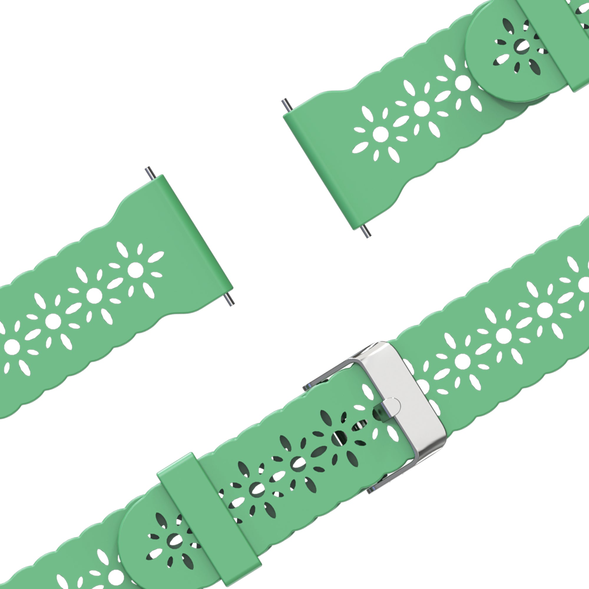 Bandz Garmin Vivomove Luxe Silicone Strap 'Lace' (Light Green)