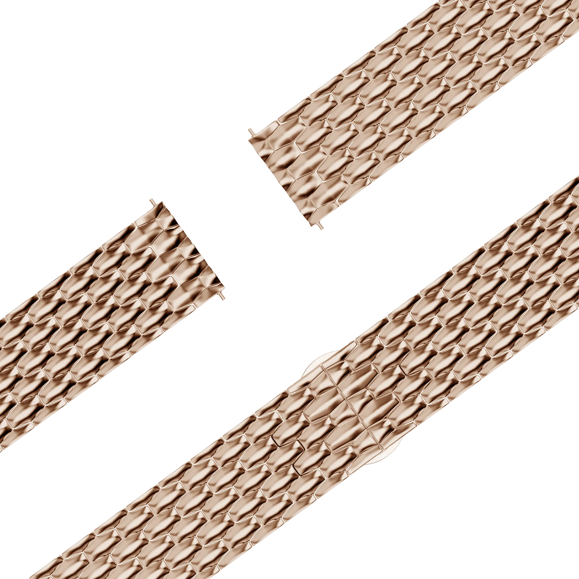 Bandz Garmin Forerunner 70 Steel Strap 'Dragon' (Rose Gold)