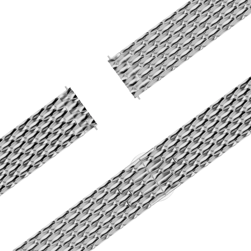 Bandz Garmin Forerunner 170 Steel Strap 'Dragon' (Silver)