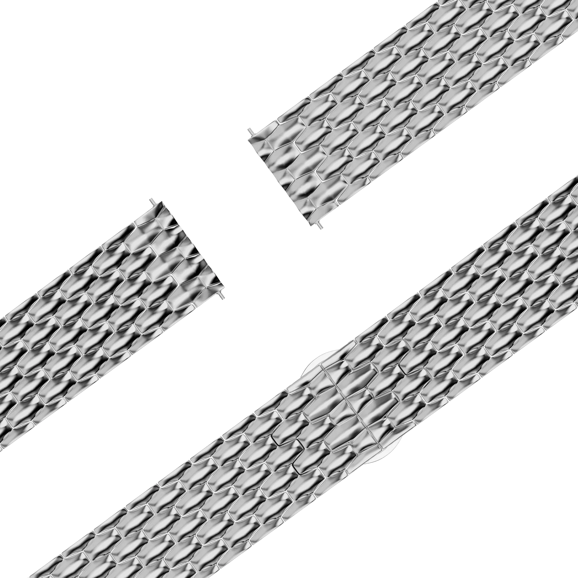 Bandz Garmin Forerunner 170 Steel Strap 'Dragon' (Silver)