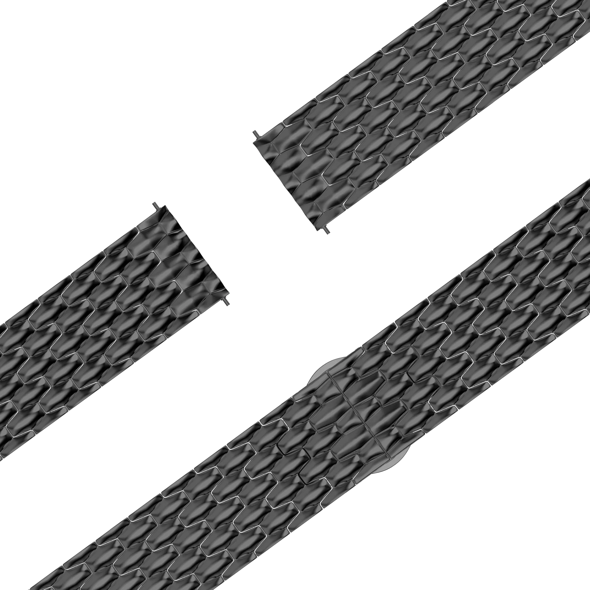 Bandz Garmin Forerunner 70 Steel Strap 'Dragon' (Black)