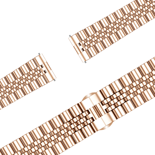 Bandz Garmin Forerunner 265s Steel Strap 'Jubilee' (Rose Gold)
