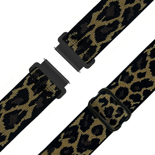 Bandz Garmin Forerunner 265s Elastic Nylon Strap (Leopard)