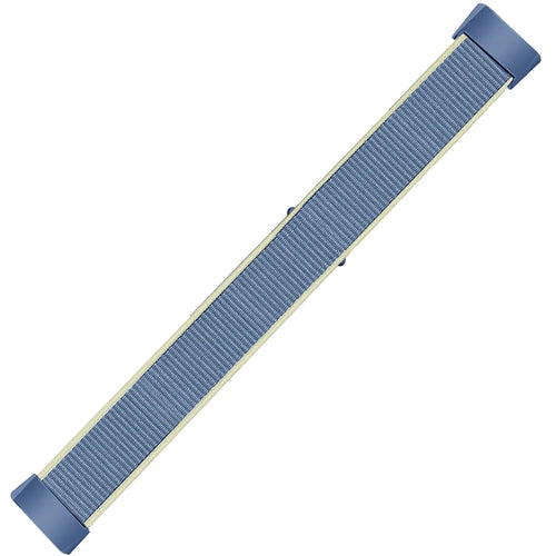 Nylon Strap, ocean blue, laid flat, joined, 45° top view