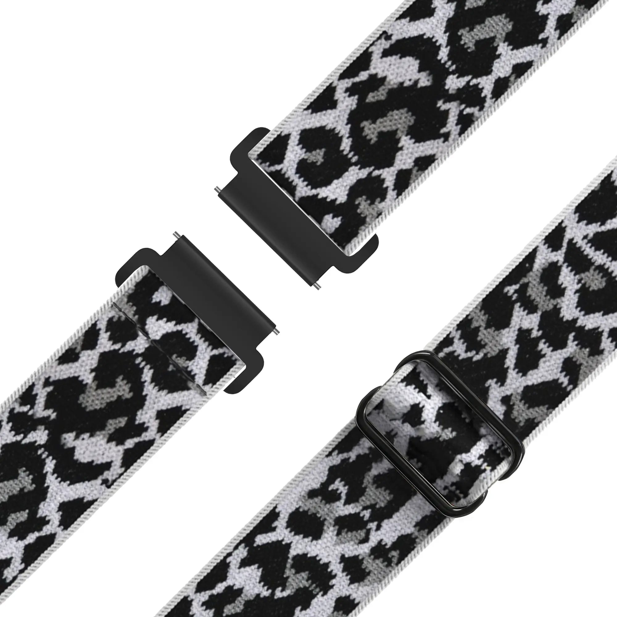 Bandz Garmin Forerunner 265s Elastic Nylon Strap (White Leopard)