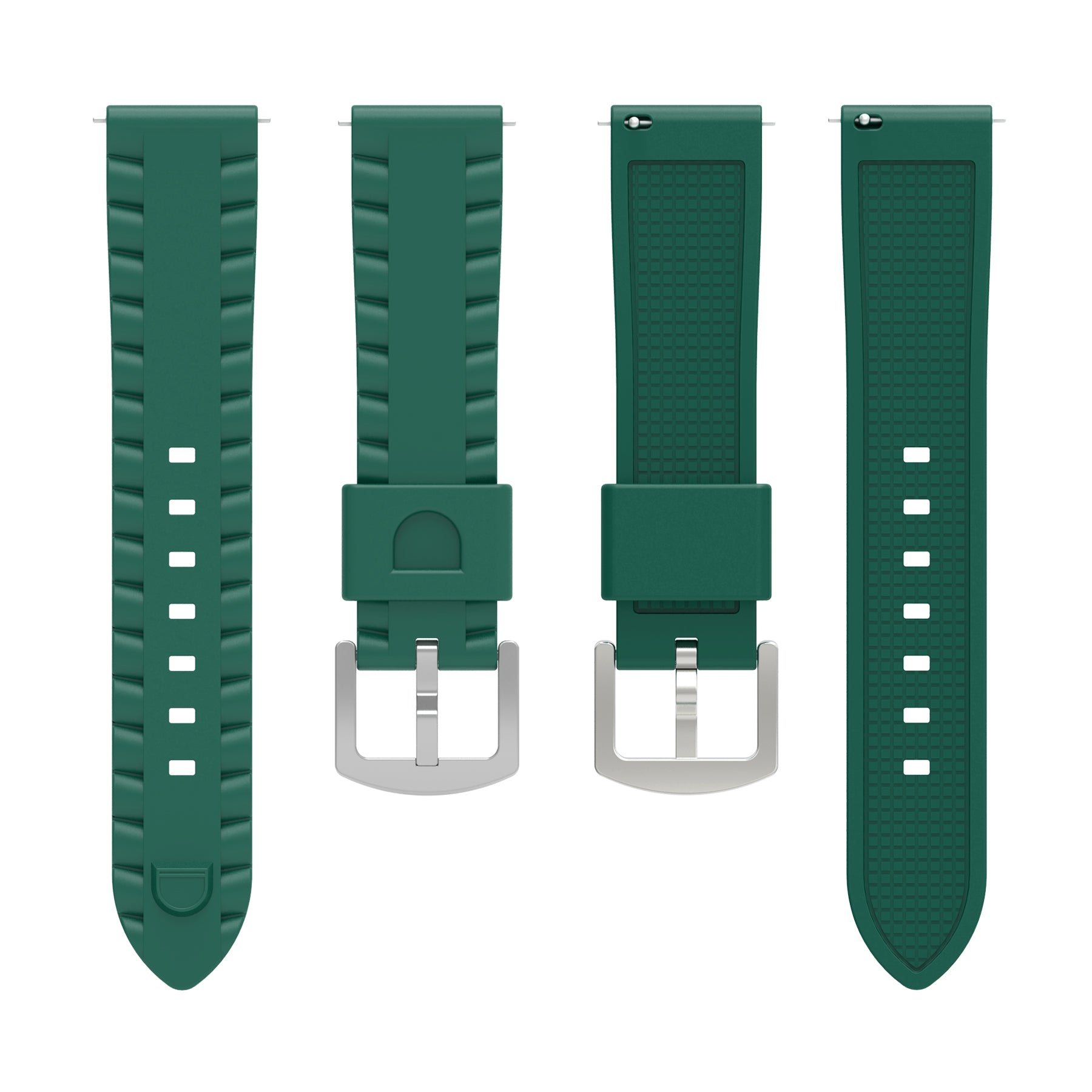 TicWatch Pro 5 Enduro Wave Silicone Strap (Green)