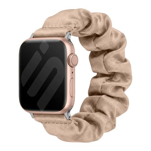 Nylon Scrunchie Strap, champagne