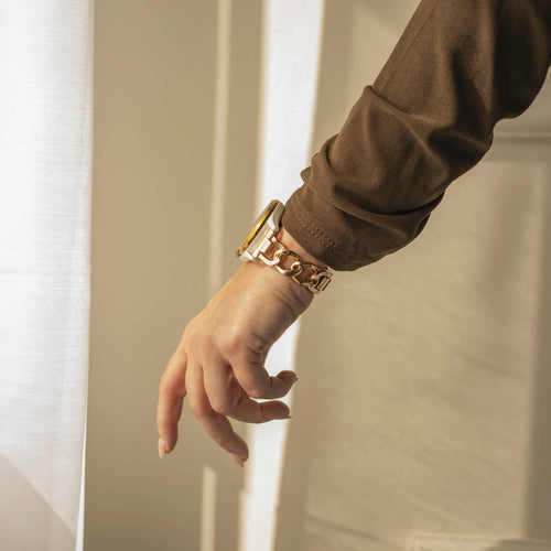Amazfit Bip 3 (Pro) Steel Chain Strap (Rose Gold)