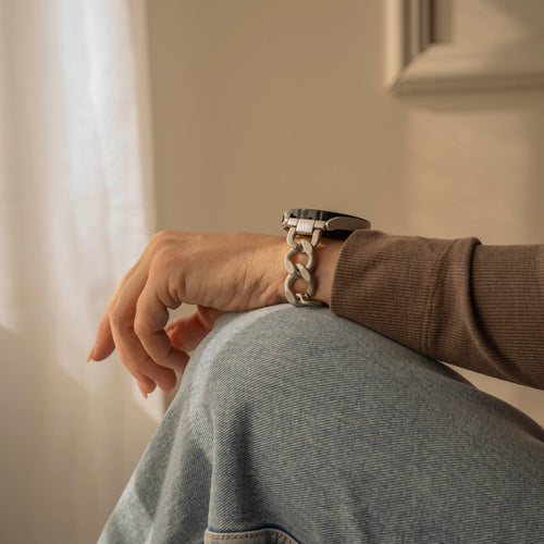 Withings ScanWatch Nova Steel Chain Strap (Starlight)
