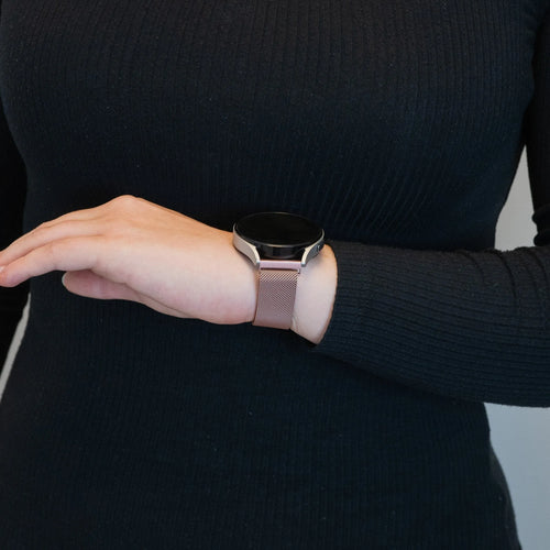 Bandz Amazfit GTS 4 (Mini) Milanese Loop Strap (Pink)