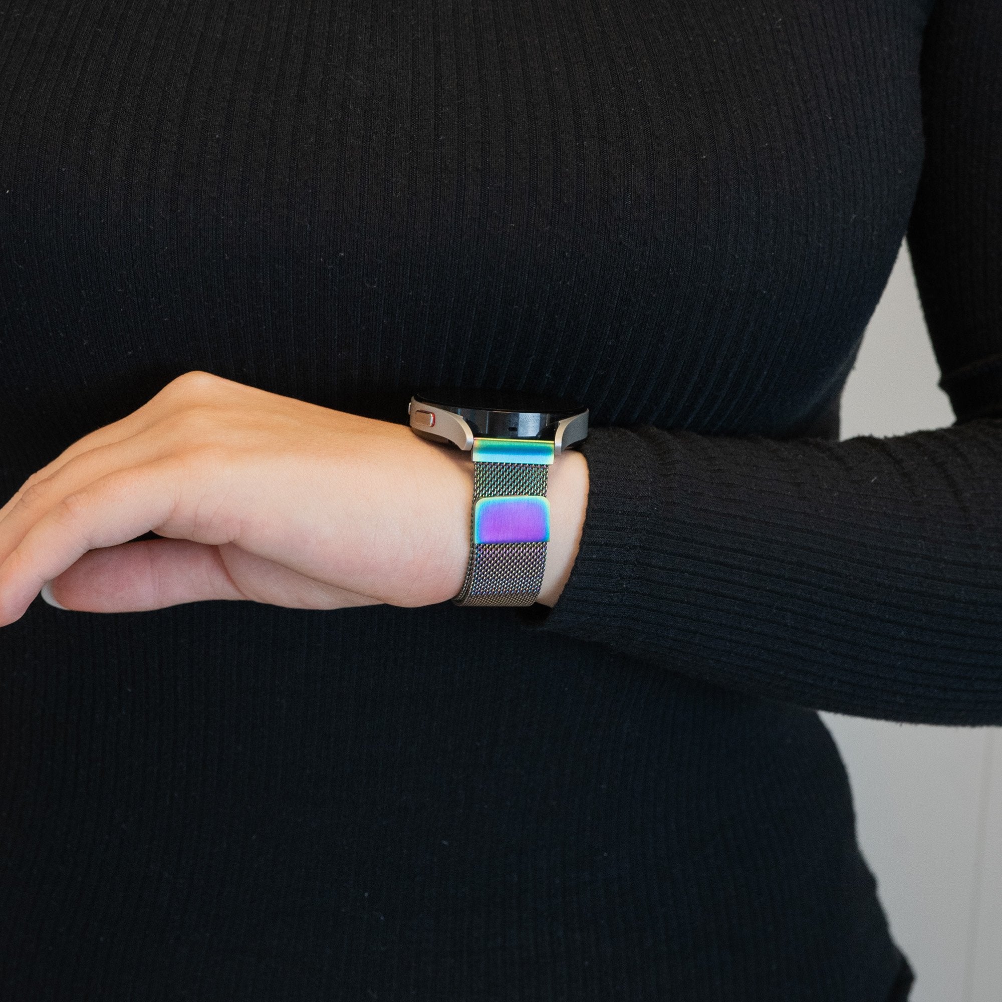 Bandz Garmin Vivomove Luxe Milanese Loop Strap (Rainbow)