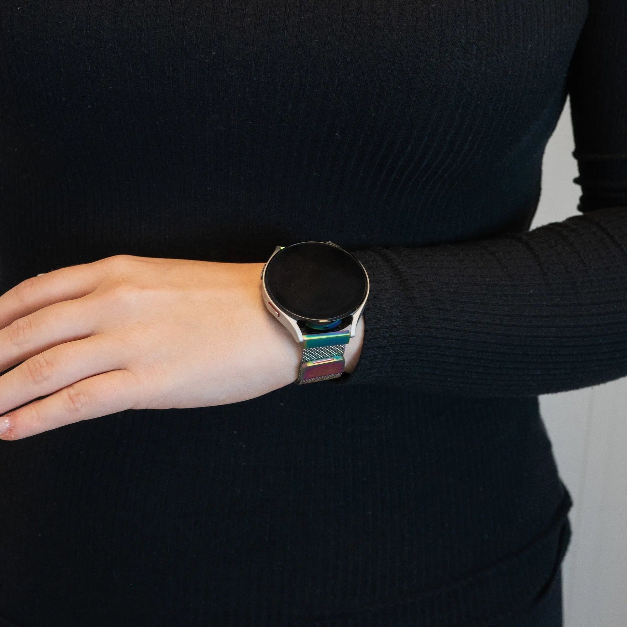 Bandz ICE Smart 3.0 Rectangular 1.78 Milanese Loop Strap (Rainbow)