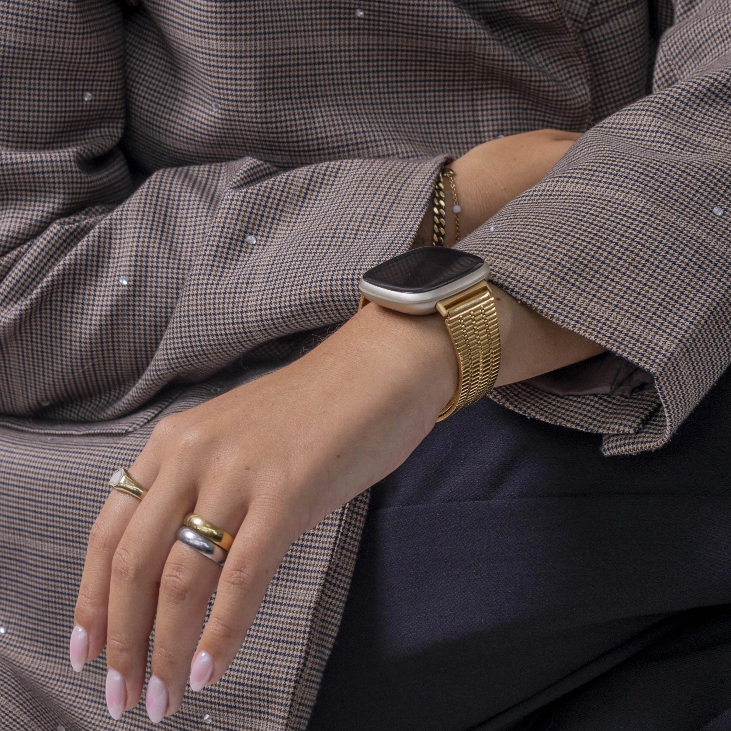 Fitbit Sense Fine Steel Strap (Gold)
