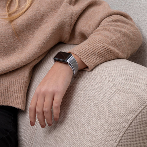 Samsung Galaxy Fit 3 Nylon Strap (White-Grey)
