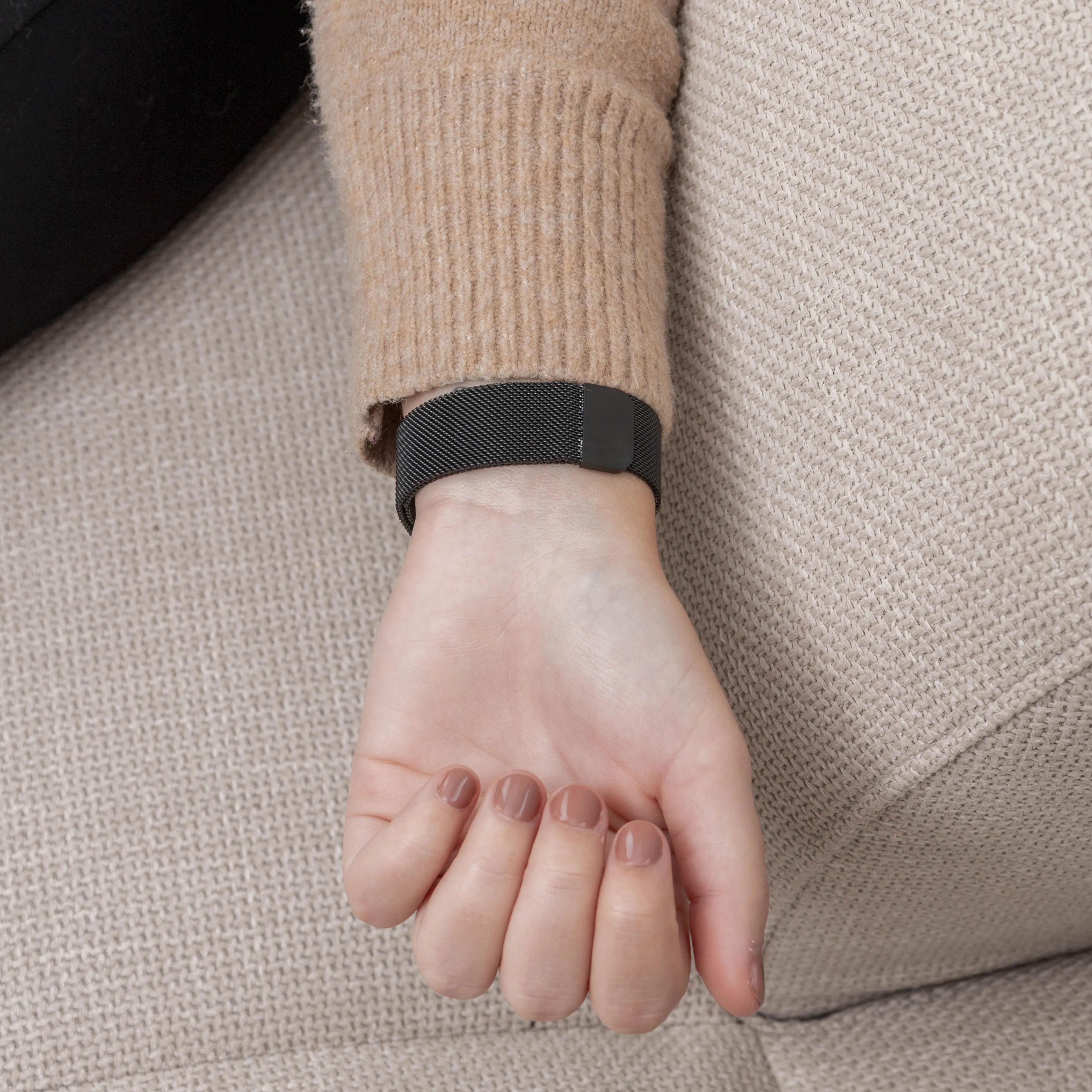 Fitbit Inspire 3 Milanese Strap (Black)