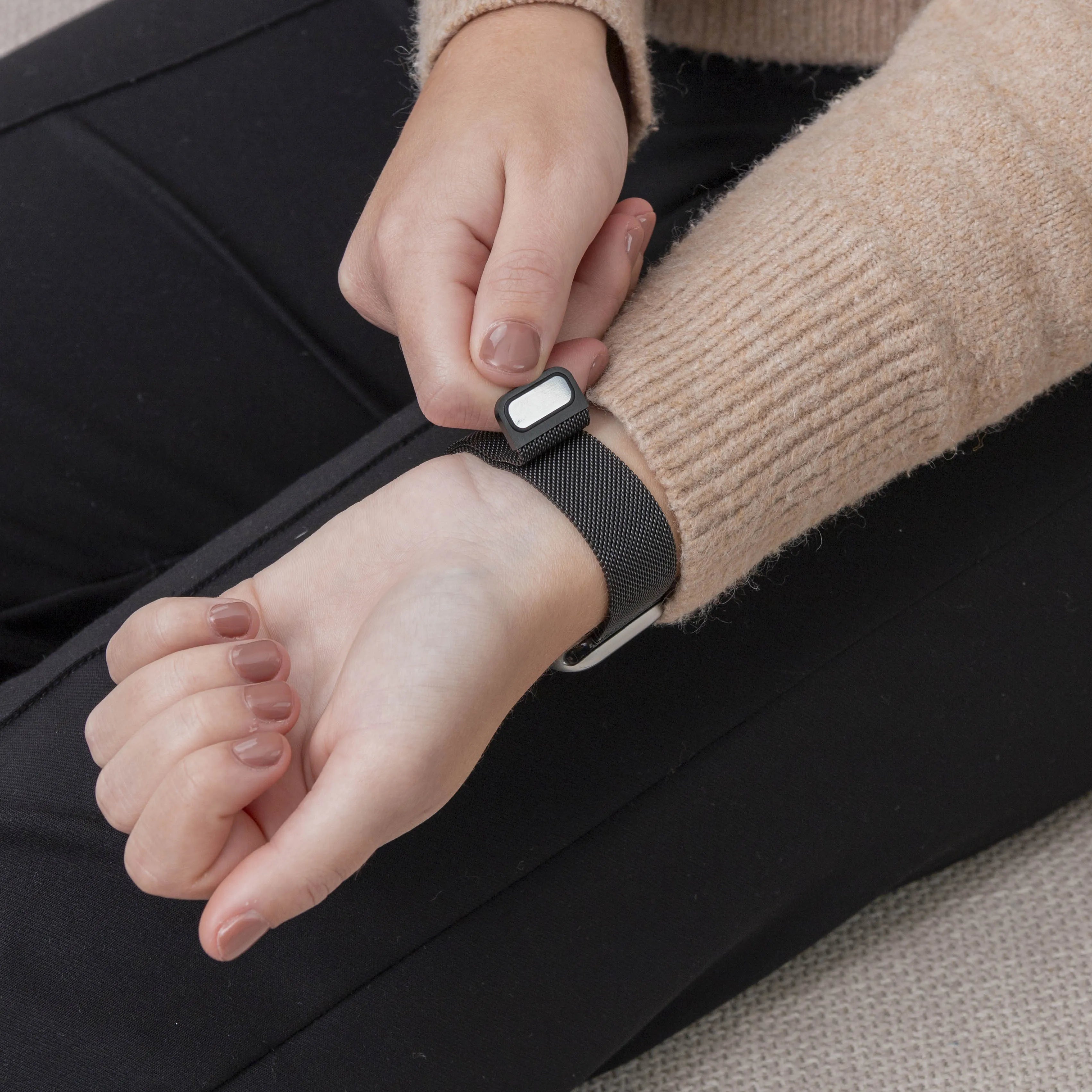 Fitbit Inspire 3 Milanese Strap (Black)