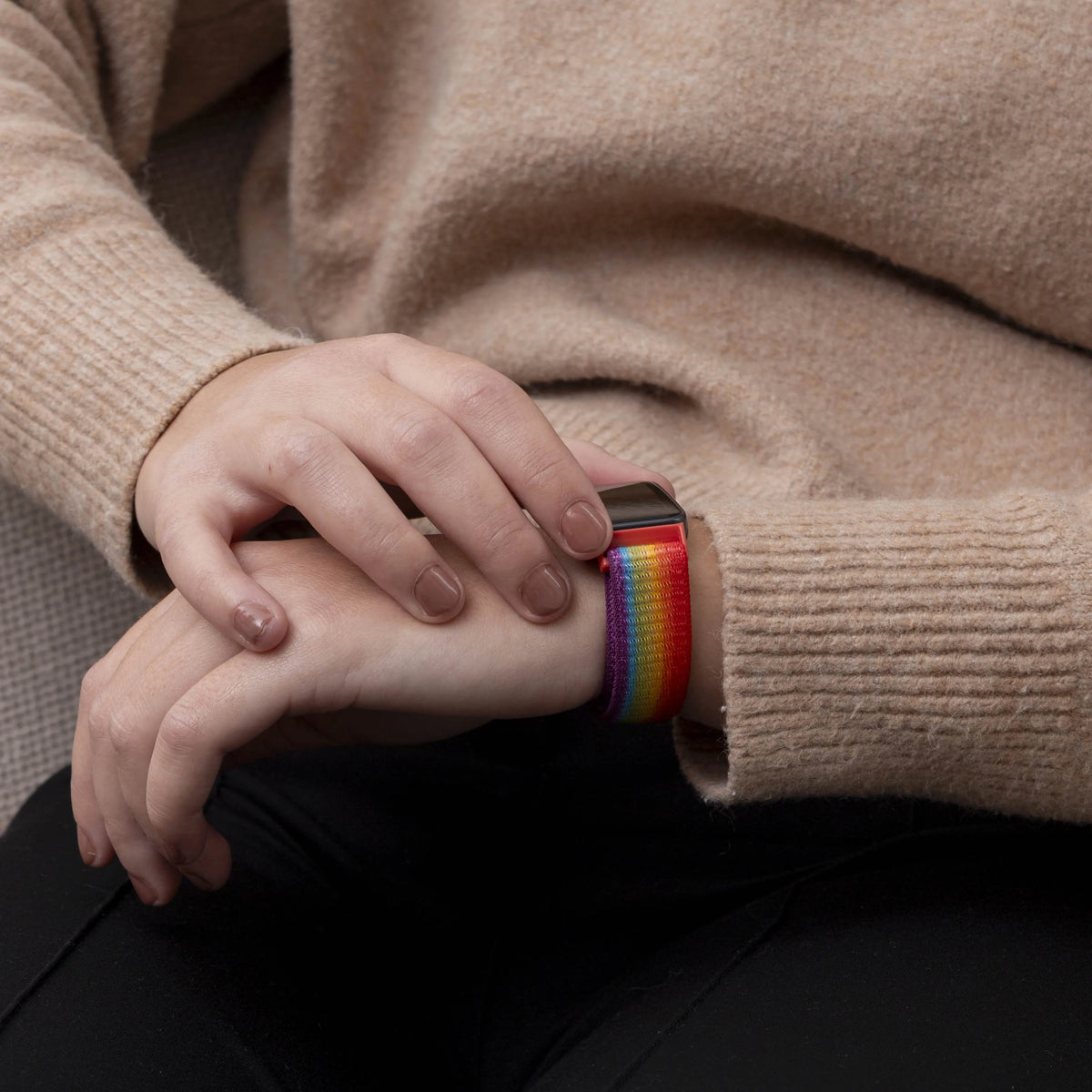 Nylon Strap, rainbow, lifestyle photo