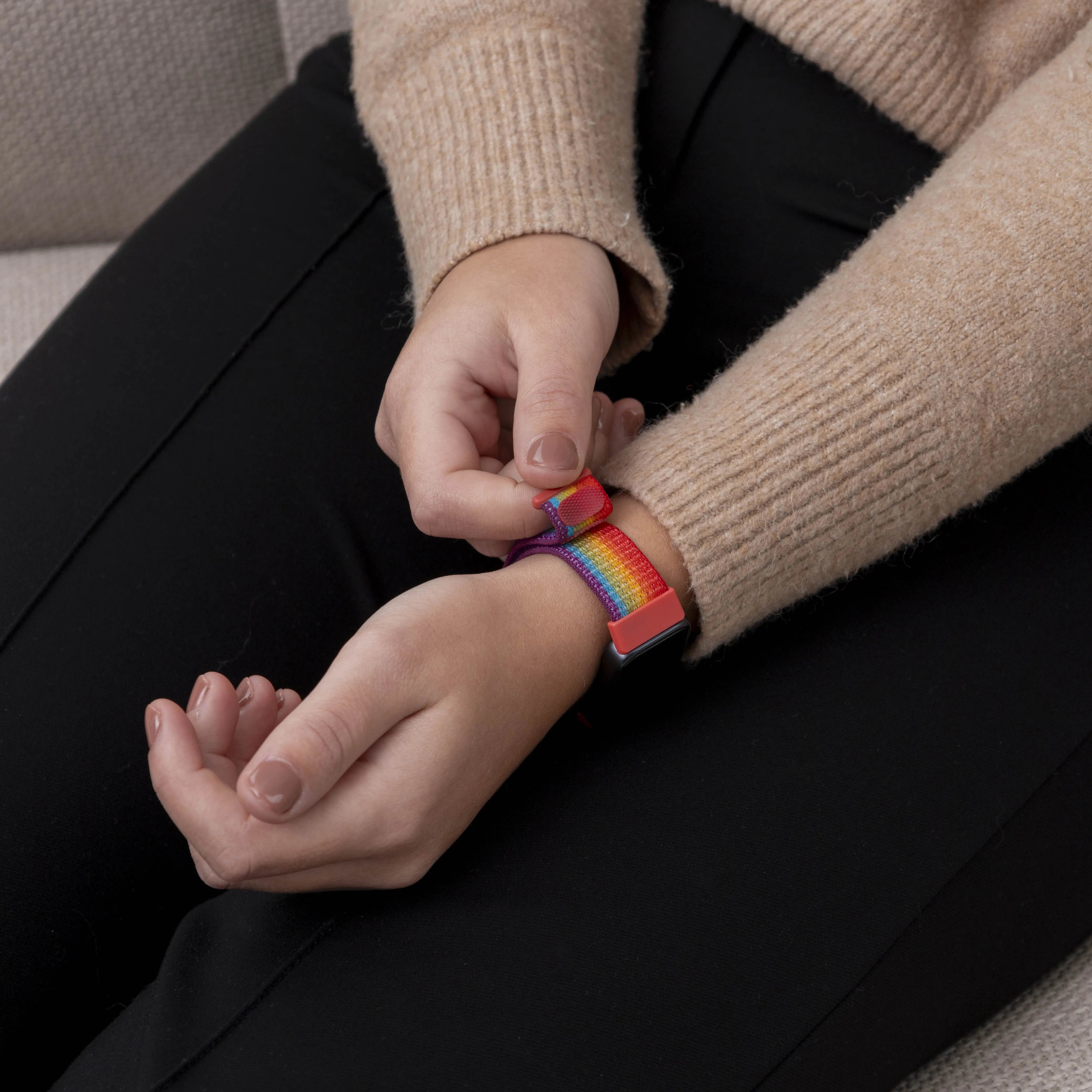 Nylon Strap, rainbow, lifestyle photo