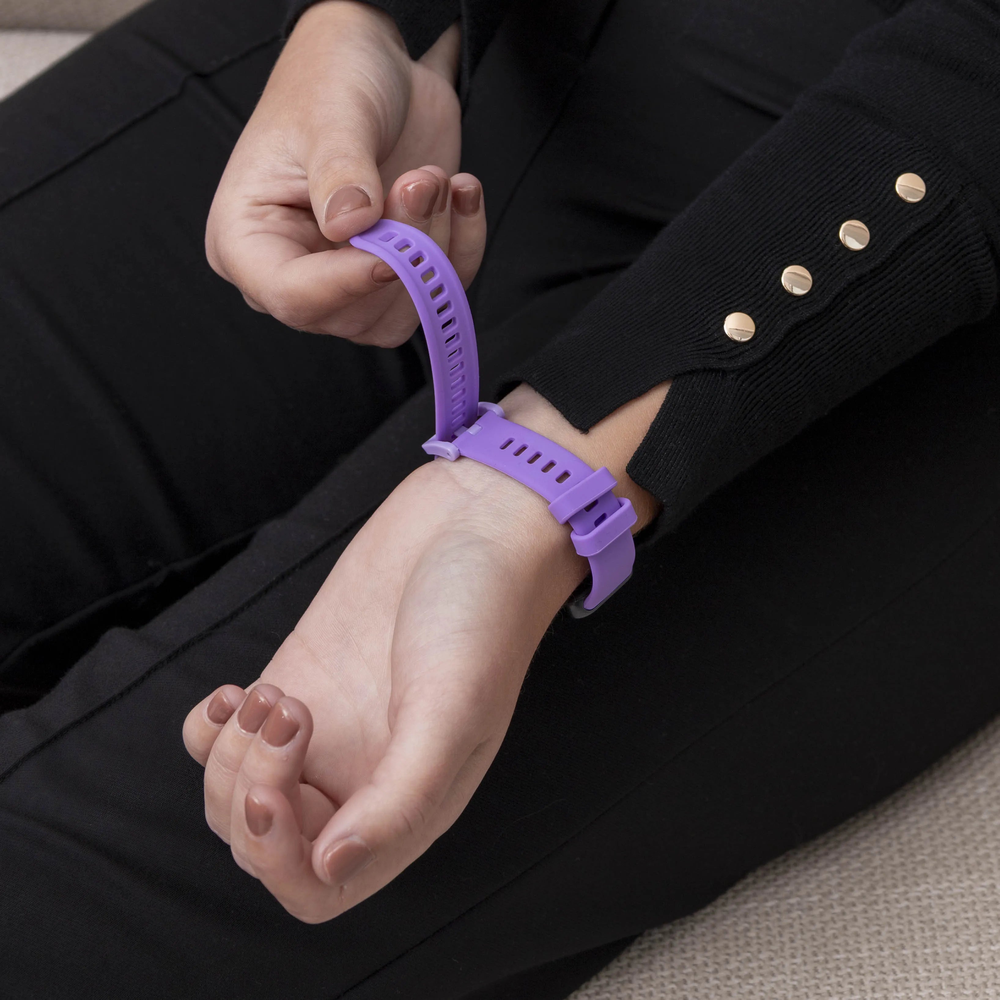 Silicone Strap, lilac, lifestyle photo