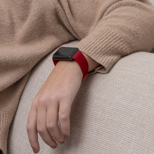 Silicone Strap, red, lifestyle photo