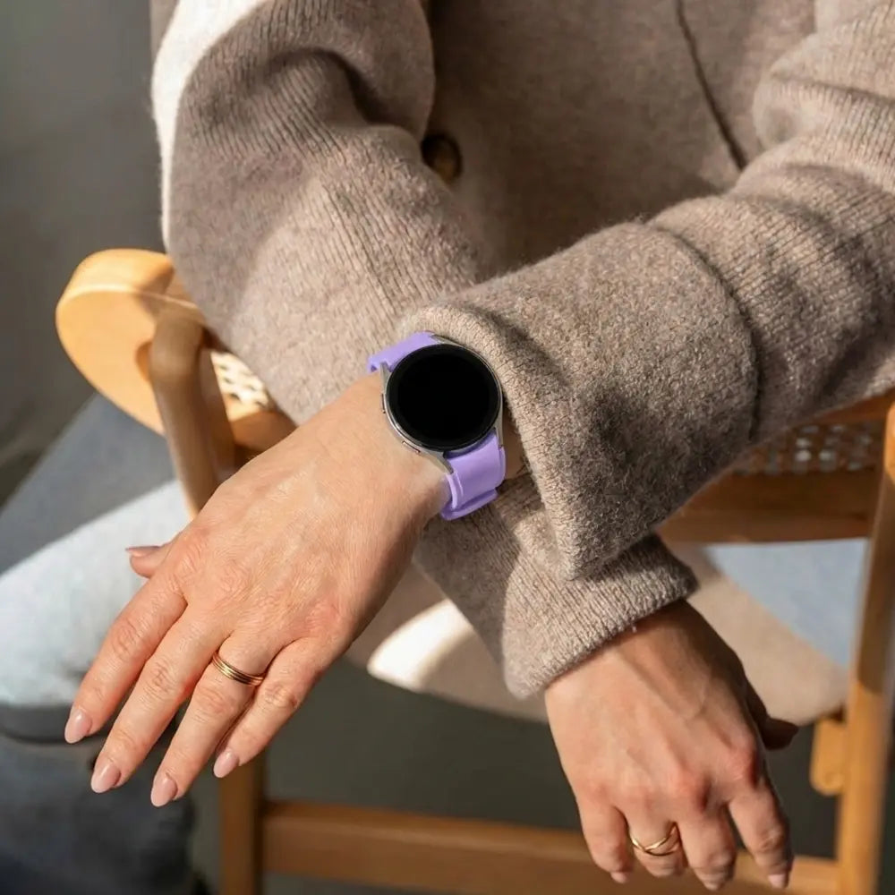 Samsung Galaxy Watch 4 40mm Silicone Strap Perfect Fit (Lilac)