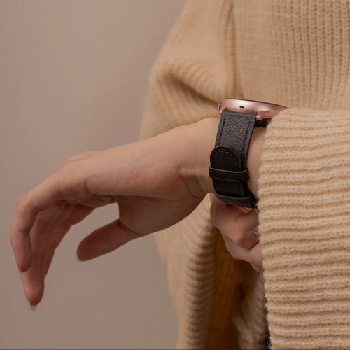 Polar Ignite Modern Leather Strap (Black)