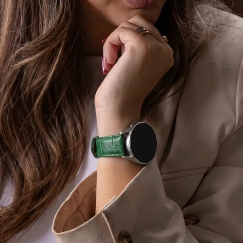 Coros Apex 2 Crocodile Leather Grain Strap (Green)