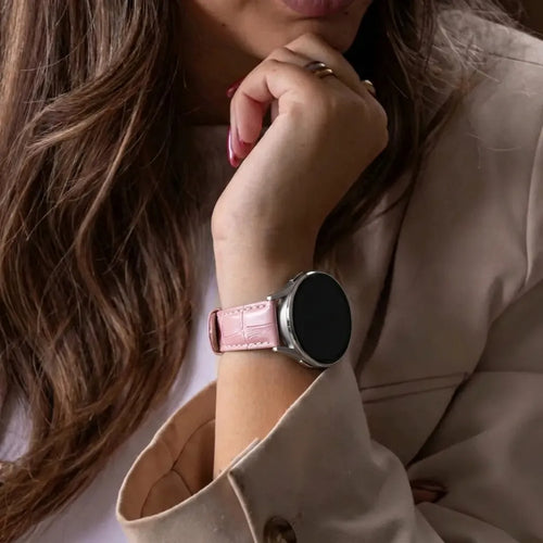 Polar Ignite Leather Strap Crocodile Grain (Pink)