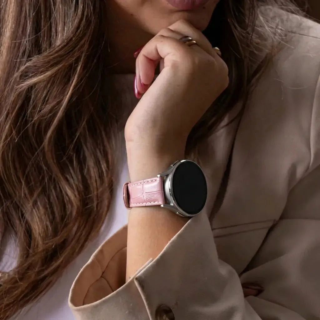 Polar Ignite Leather Strap Crocodile Grain (Pink)