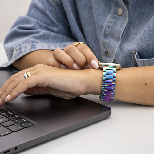 Amazfit GTS 4 Steel Strap (Rainbow)
