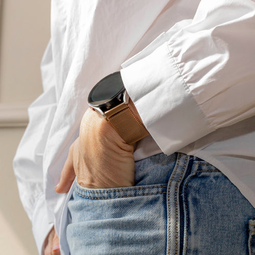 Samsung Galaxy Watch 6 - 40mm Milanese Strap (Rose Gold)
