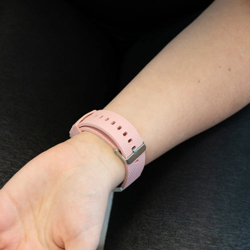 Bandz Oppo Watch X2 Silicone Strap 'Deluxe' (Pink)