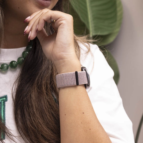 Nylon Strap, pink sand, lifestyle photo